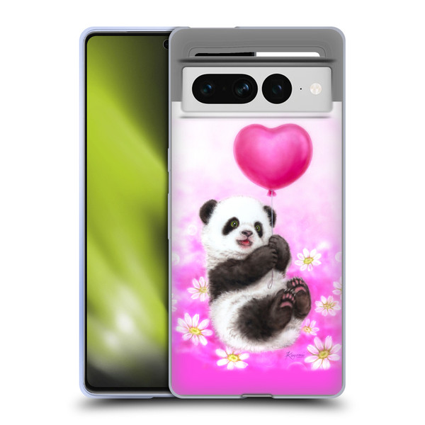 Kayomi Harai Graphic Art Panda Balloon Soft Gel Case for Google Pixel 7 Pro