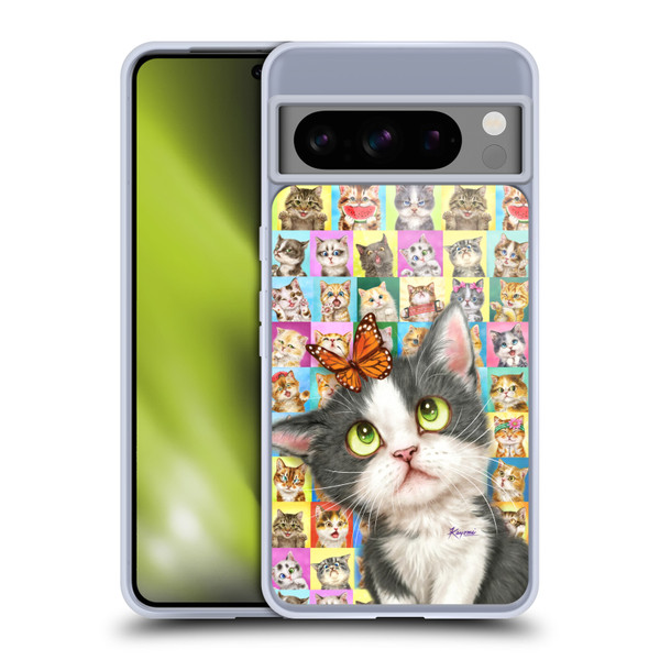 Kayomi Harai Graphic Art Cats Puzzle Soft Gel Case for Google Pixel 8 Pro