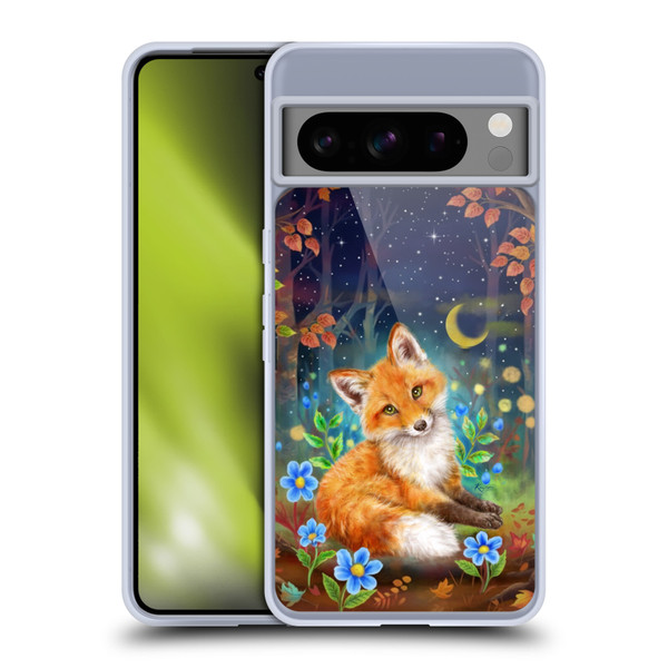 Kayomi Harai Graphic Art Dreamy Night Fox Soft Gel Case for Google Pixel 8 Pro