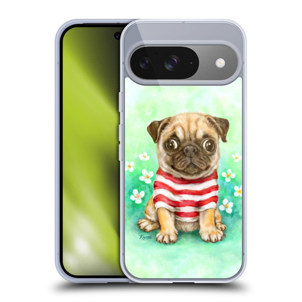 Kayomi Harai Graphic Art Pug Soft Gel Case for Google Pixel 9 / Pixel 9 Pro