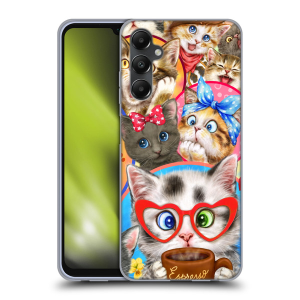 Kayomi Harai Graphic Art Character Cats Soft Gel Case for Samsung Galaxy A05s