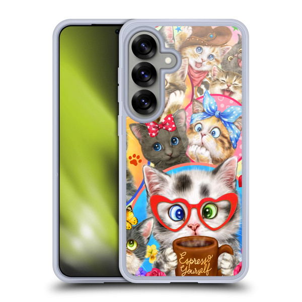 Kayomi Harai Graphic Art Character Cats Soft Gel Case for Samsung Galaxy S25