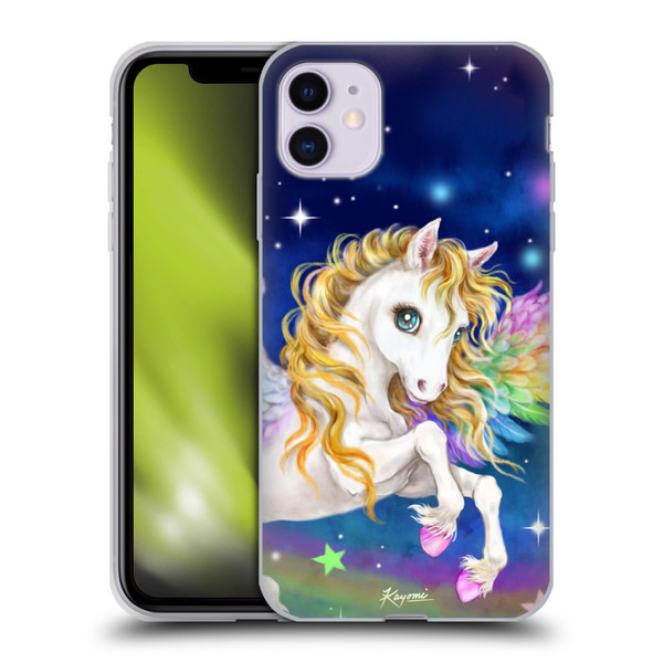 Kayomi Harai Magical Fantasy Rainbow Pegasus Soft Gel Case for Apple iPhone 11