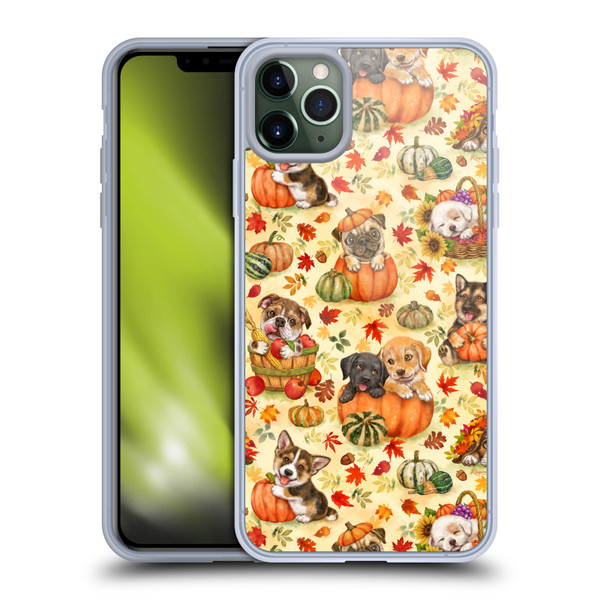 Kayomi Harai Magical Fantasy Harvest Puppies Pattern Soft Gel Case for Apple iPhone 11 Pro Max