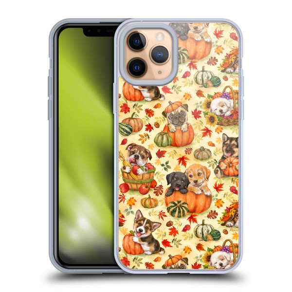 Kayomi Harai Magical Fantasy Harvest Puppies Pattern Soft Gel Case for Apple iPhone 11 Pro