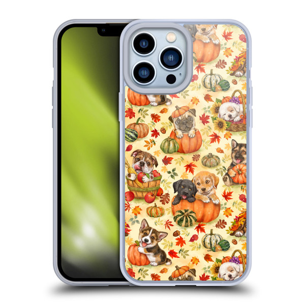 Kayomi Harai Magical Fantasy Harvest Puppies Pattern Soft Gel Case for Apple iPhone 13 Pro Max