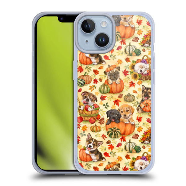 Kayomi Harai Magical Fantasy Harvest Puppies Pattern Soft Gel Case for Apple iPhone 14