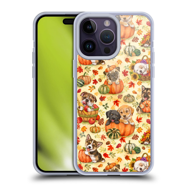 Kayomi Harai Magical Fantasy Harvest Puppies Pattern Soft Gel Case for Apple iPhone 14 Pro Max
