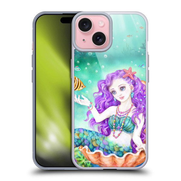 Kayomi Harai Magical Fantasy Mermaid And Friends Soft Gel Case for Apple iPhone 15
