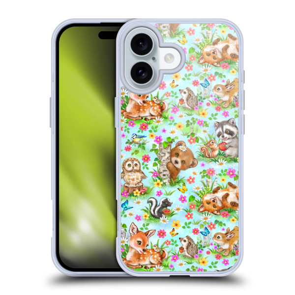 Kayomi Harai Magical Fantasy Woodland Spring Pattern Soft Gel Case for Apple iPhone 16