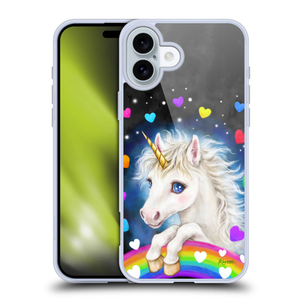 Kayomi Harai Magical Fantasy Lovely Unicorn Soft Gel Case for Apple iPhone 16 Plus