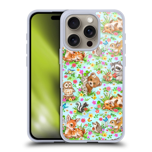 Kayomi Harai Magical Fantasy Woodland Spring Pattern Soft Gel Case for Apple iPhone 16 Pro
