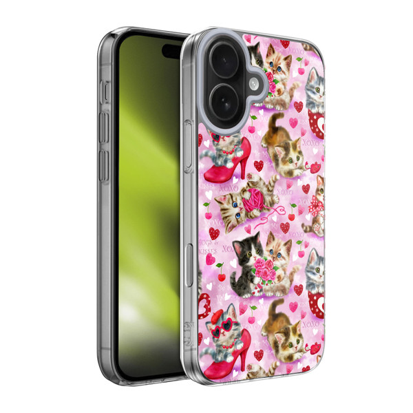 Kayomi Harai Magical Fantasy Hugs & Kisses Kittens Pattern Soft Gel Case for Apple iPhone 17