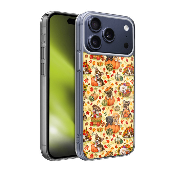 Kayomi Harai Magical Fantasy Harvest Puppies Pattern Soft Gel Case for Apple iPhone 17 Pro Max