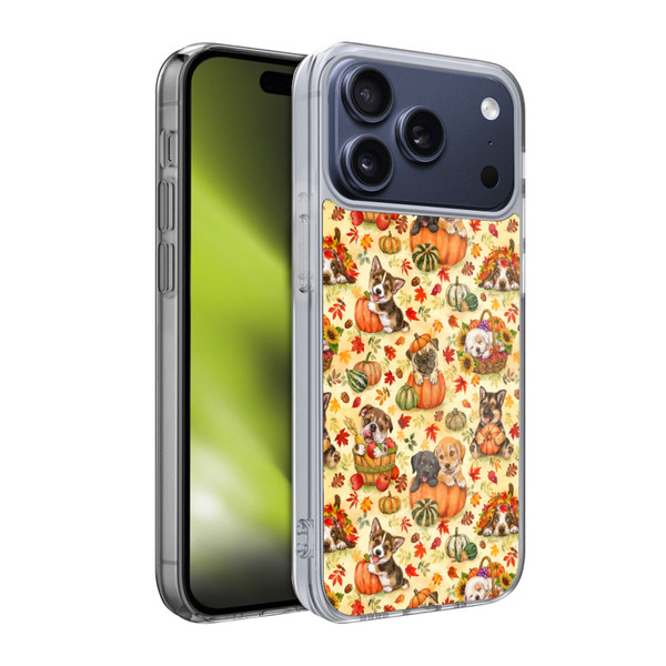 Kayomi Harai Magical Fantasy Harvest Puppies Pattern Soft Gel Case for Apple iPhone 17 Pro