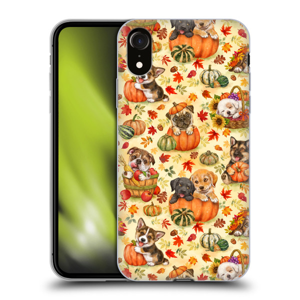 Kayomi Harai Magical Fantasy Harvest Puppies Pattern Soft Gel Case for Apple iPhone XR