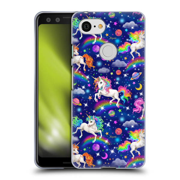 Kayomi Harai Magical Fantasy Unicorn Universe Pattern Soft Gel Case for Google Pixel 3