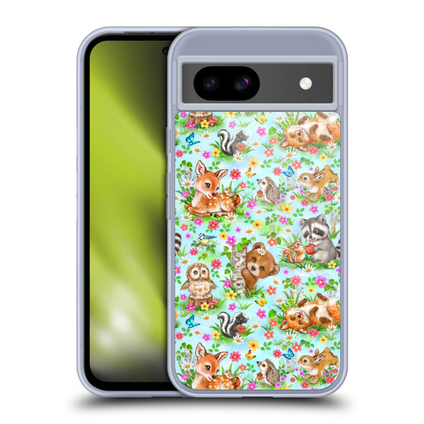 Kayomi Harai Magical Fantasy Woodland Spring Pattern Soft Gel Case for Google Pixel 8a