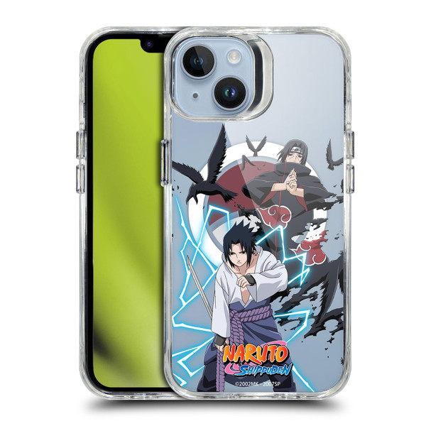 Naruto Shippuden Characters & Icons Sasuke And Itachi SHOCKPROOF BUMPER CASE COMPATIBLE WITH Apple iPhone 14 & MAGSAFE