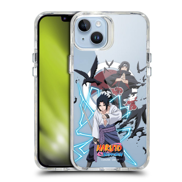 Naruto Shippuden Characters & Icons Sasuke And Itachi SHOCKPROOF BUMPER CASE COMPATIBLE WITH Apple iPhone 14 Plus & MAGSAFE