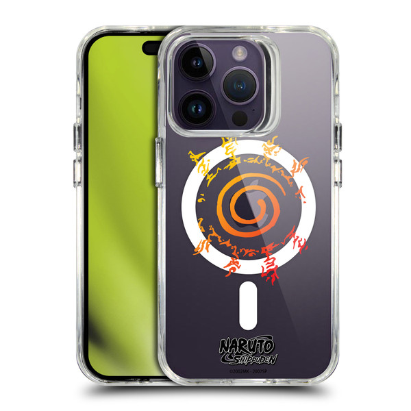 Naruto Shippuden Characters & Icons Kurama Seal SHOCKPROOF BUMPER CASE COMPATIBLE WITH Apple iPhone 14 Pro & MAGSAFE