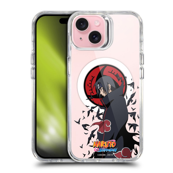 Naruto Shippuden Characters & Icons Itachi Uchiha SHOCKPROOF BUMPER CASE COMPATIBLE WITH Apple iPhone 15 & MAGSAFE