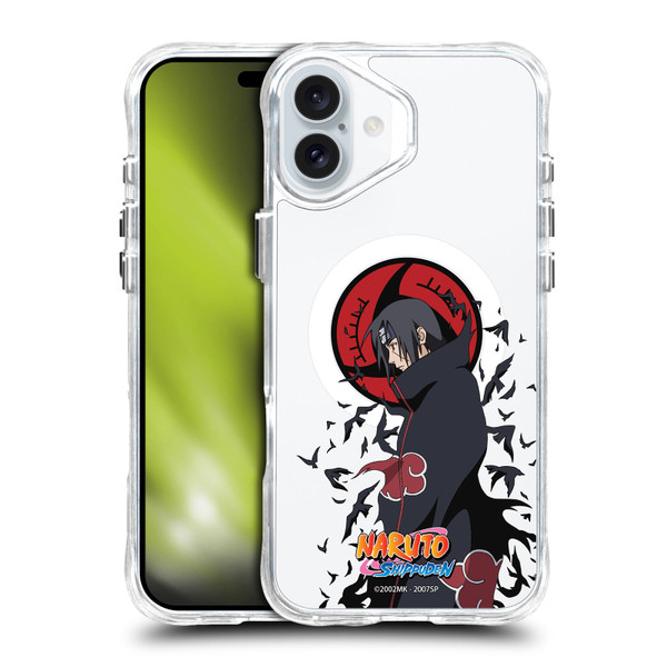 Naruto Shippuden Characters & Icons Itachi Uchiha SHOCKPROOF BUMPER CASE COMPATIBLE WITH Apple iPhone 16 Plus & MAGSAFE