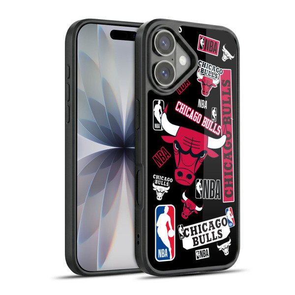 NBA Chicago Bulls Sticker Collage Gel Armour Case For Apple iPhone 17