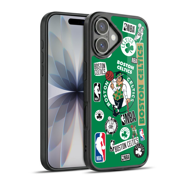 NBA Boston Celtics Sticker Collage Gel Armour Case For Apple iPhone 17