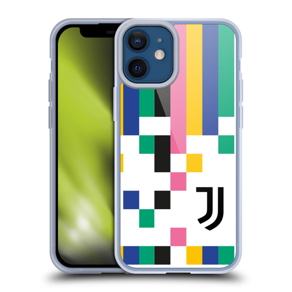 Juventus Football Club Graphic Collection Pixel Pattern Soft Gel Case for Apple iPhone 12 Mini & MagSafe