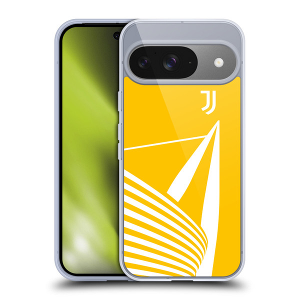Juventus Football Club Graphic Collection Stadium Yellow Soft Gel Case for Google Pixel 9 / Pixel 9 Pro