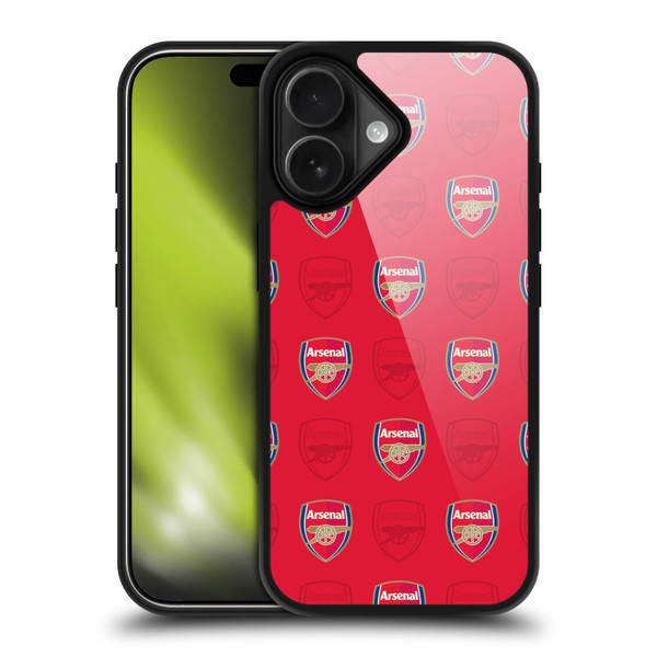 Arsenal FC Crest Patterns Red Gel Armour Case For Apple iPhone 17