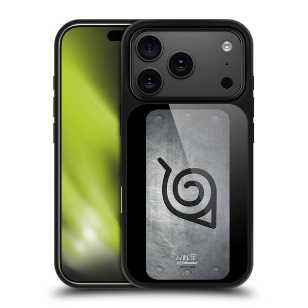 Naruto Shippuden Iconic Konoha Headband Gel Armour Case For Apple iPhone 17 Pro