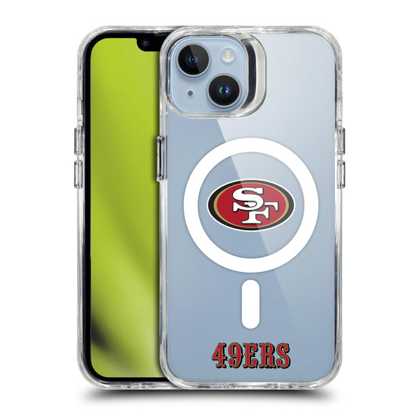 NFL San Francisco 49ers Logo SHOCKPROOF BUMPER CASE COMPATIBLE WITH Apple iPhone 14 & MAGSAFE