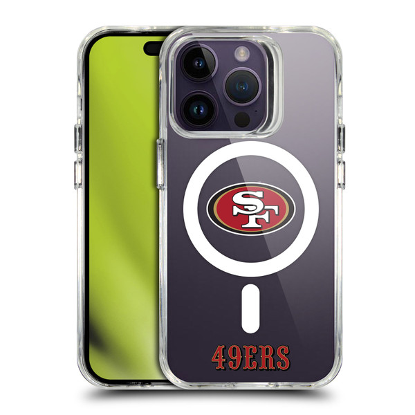 NFL San Francisco 49ers Logo SHOCKPROOF BUMPER CASE COMPATIBLE WITH Apple iPhone 14 Pro & MAGSAFE