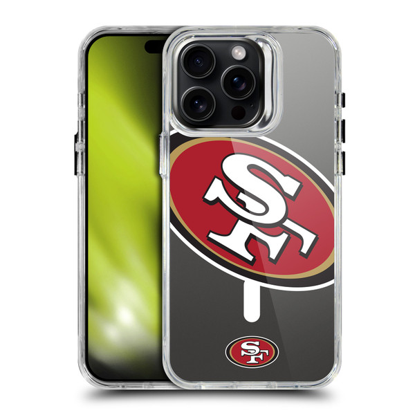 NFL San Francisco 49ers Oversized SHOCKPROOF BUMPER CASE COMPATIBLE WITH Apple iPhone 15 Pro Max & MAGSAFE