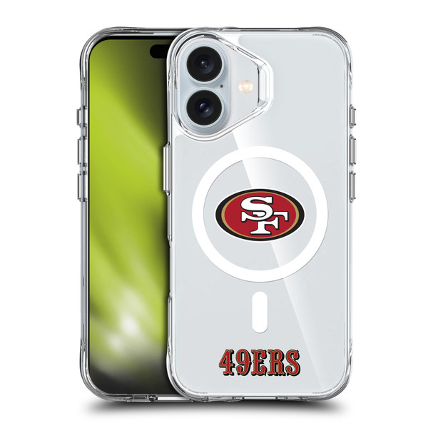 NFL San Francisco 49ers Logo SHOCKPROOF BUMPER CASE COMPATIBLE WITH Apple iPhone 16 & MAGSAFE