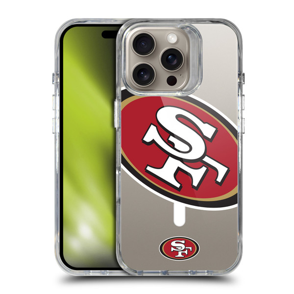 NFL San Francisco 49ers Oversized SHOCKPROOF BUMPER CASE COMPATIBLE WITH Apple iPhone 16 Pro & MAGSAFE