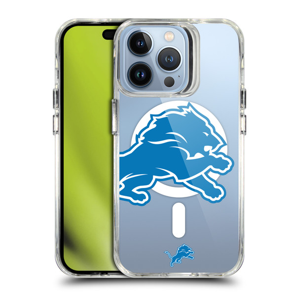NFL Detroit Lions Oversized SHOCKPROOF BUMPER CASE COMPATIBLE WITH Apple iPhone 13 Pro & MAGSAFE