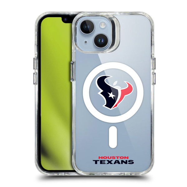 NFL Houston Texans Logo SHOCKPROOF BUMPER CASE COMPATIBLE WITH Apple iPhone 14 & MAGSAFE