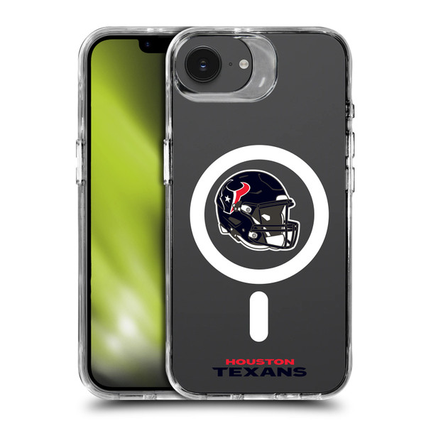 NFL Houston Texans Helmet Logotype SHOCKPROOF BUMPER CASE COMPATIBLE WITH Apple iPhone 16e / Apple iPhone 17e & MAGSAFE