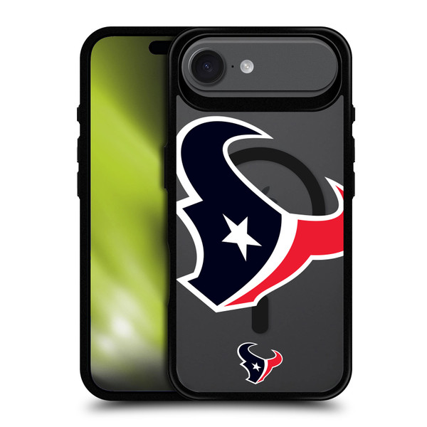 NFL Houston Texans Oversized BLACK SHOCKPROOF BUMPER CASE COMPATIBLE WITH Apple iPhone 17 Air & MAGSAFE
