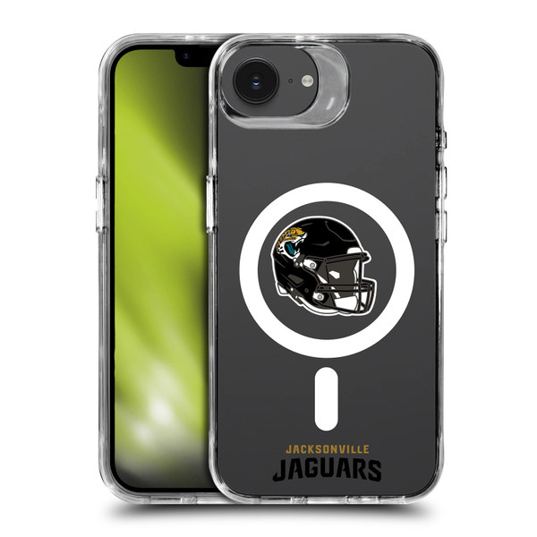 NFL Jacksonville Jaguars Helmet Logotype SHOCKPROOF BUMPER CASE COMPATIBLE WITH Apple iPhone 16e / Apple iPhone 17e & MAGSAFE