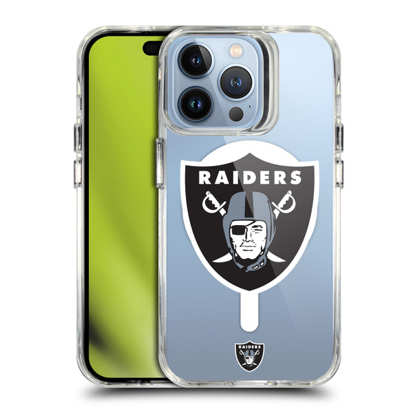 NFL Las Vegas Raiders Oversized SHOCKPROOF BUMPER CASE COMPATIBLE WITH Apple iPhone 13 Pro & MAGSAFE