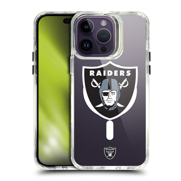 NFL Las Vegas Raiders Oversized SHOCKPROOF BUMPER CASE COMPATIBLE WITH Apple iPhone 14 Pro Max & MAGSAFE