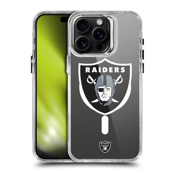NFL Las Vegas Raiders Oversized SHOCKPROOF BUMPER CASE COMPATIBLE WITH Apple iPhone 15 Pro Max & MAGSAFE