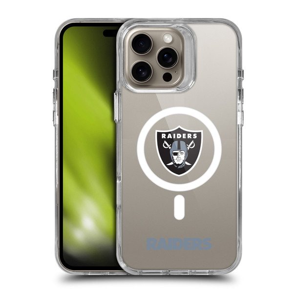 NFL Las Vegas Raiders Logo SHOCKPROOF BUMPER CASE COMPATIBLE WITH Apple iPhone 16 Pro Max & MAGSAFE