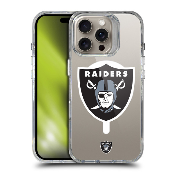NFL Las Vegas Raiders Oversized SHOCKPROOF BUMPER CASE COMPATIBLE WITH Apple iPhone 16 Pro & MAGSAFE