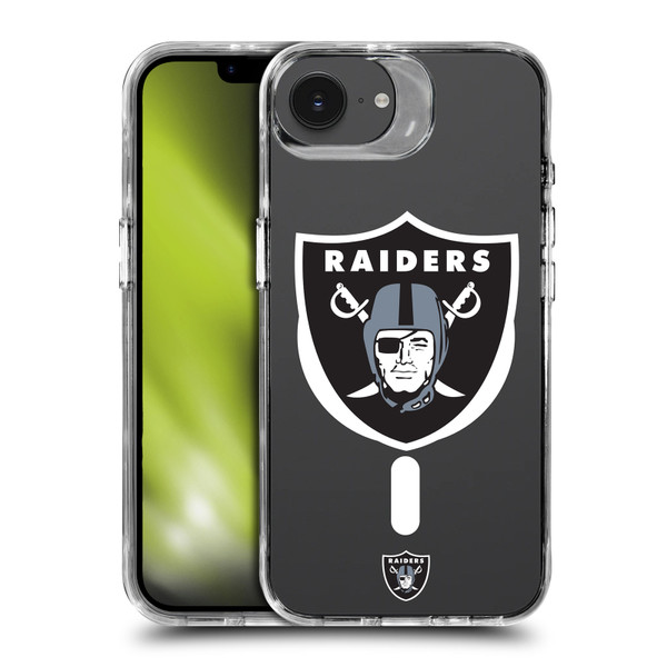 NFL Las Vegas Raiders Oversized SHOCKPROOF BUMPER CASE COMPATIBLE WITH Apple iPhone 16e / Apple iPhone 17e & MAGSAFE