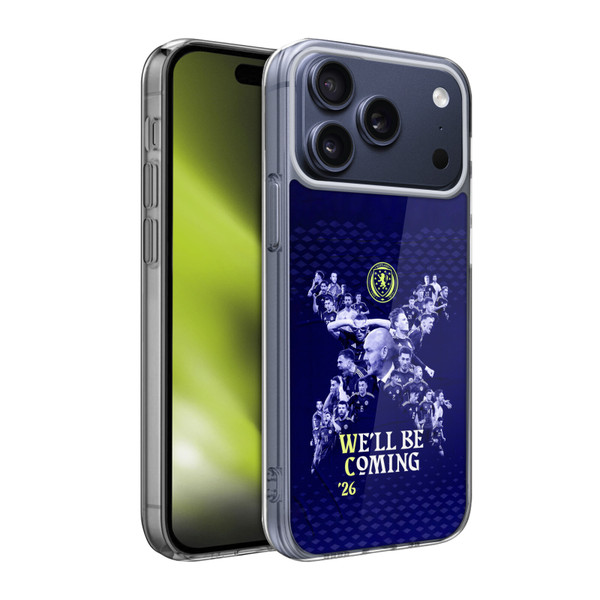 Scotland National Football Team 2026 We'll Be Coming Graphics Soft Gel Case for Apple iPhone 17 Pro Max